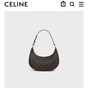Celine Ava Bag in Triomphe Canvas